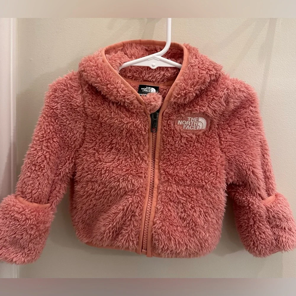 The North Face Baby Bear Full Zip Hooded Coat 0-3M - Picture 2 of 14